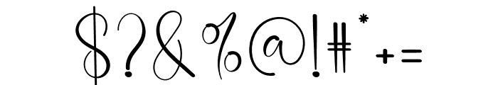 Vacation Signature Font OTHER CHARS