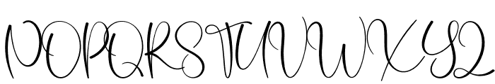Vacation Signature Font UPPERCASE
