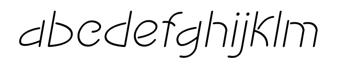 Vagary Italic Font LOWERCASE
