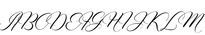 VagenthaCalligraphy Font UPPERCASE