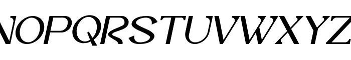 Vaggoe Italic Font UPPERCASE