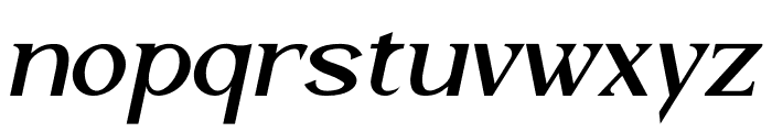 Vaggoe Italic Font LOWERCASE