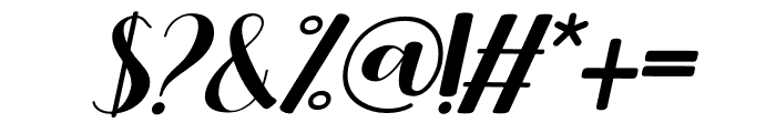 Valeniya Italic Italic Font OTHER CHARS