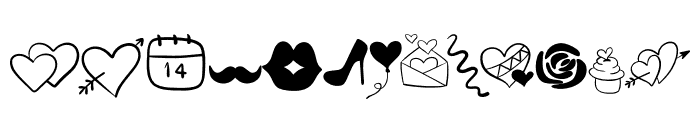 Valentine Collection Font UPPERCASE