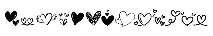 Valentine DoodleSET2 Font LOWERCASE