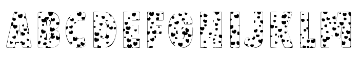 Valentine Font 2 Regular Font UPPERCASE