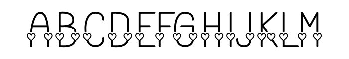 Valentine Love Display Duo Font UPPERCASE