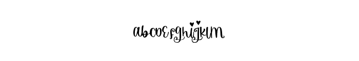 Valentine Night Font LOWERCASE