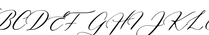 Valentine Signature Italic Font UPPERCASE