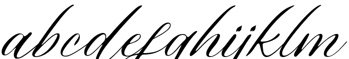 Valentine Signature Italic Font LOWERCASE