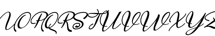 Valentine Silhouette Italic Font UPPERCASE