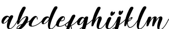 Valentine Taste Italic Font LOWERCASE