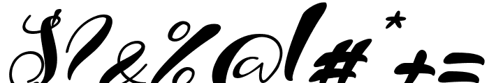 Valentine Vanilla Italic Font OTHER CHARS