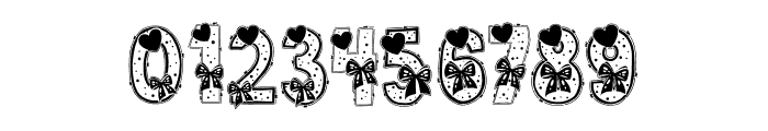 Valentines Cute Font OTHER CHARS