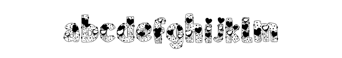 Valentines Lovely Font LOWERCASE