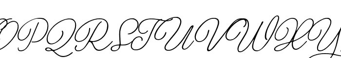 Valentine's Vermouth Italic Font UPPERCASE