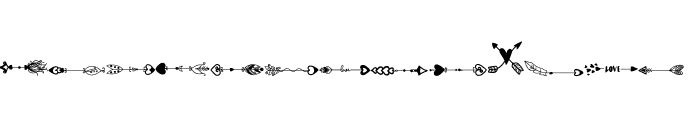 Valentines arrow Font LOWERCASE