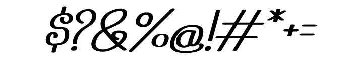 Valite Italic Font OTHER CHARS
