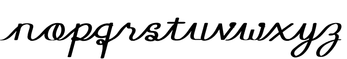 Valite Italic Font LOWERCASE