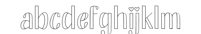 Vallenthina Font LOWERCASE