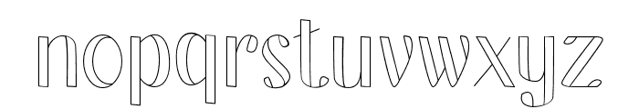 Vallenthina Font LOWERCASE