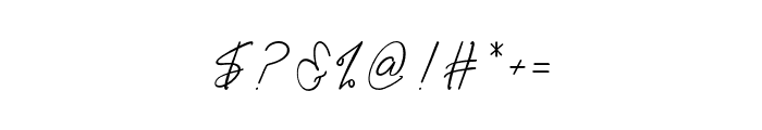 VallentinoSignature Font OTHER CHARS