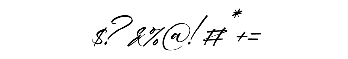 Vallenzuela Italic Font OTHER CHARS