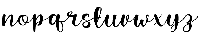 Valline Wish Font LOWERCASE