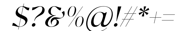 Valturin Italic Font OTHER CHARS