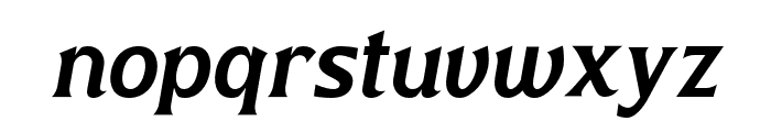 Valty-MediumItalic Font LOWERCASE