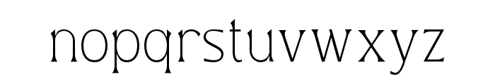 Valty-Thin Font LOWERCASE