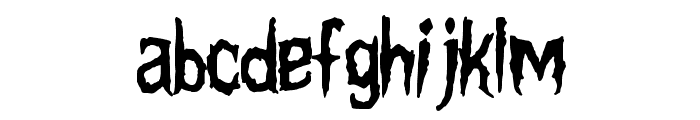 Vampire Gothic Regular Font LOWERCASE