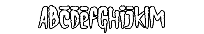 Vampire Hunters Normal Outline Font LOWERCASE