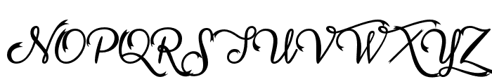 VampireCalligraphy Font UPPERCASE