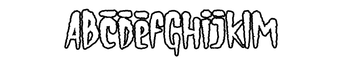 VampireHunters-NormalOutline Font LOWERCASE