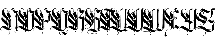 Van Blessing Font UPPERCASE