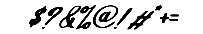 Van Gall Italic Font OTHER CHARS