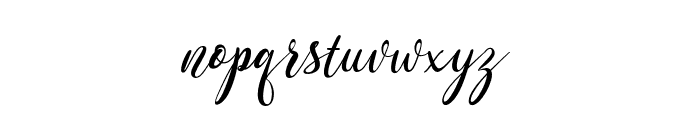 VanderScript Font LOWERCASE