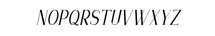 Vanera Italic Font UPPERCASE