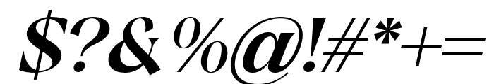 Vangeda-Italic Font OTHER CHARS