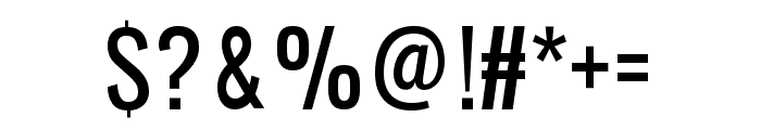 Vanguard Regular Font OTHER CHARS