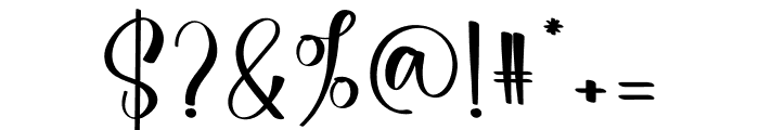 Vania Signature Font OTHER CHARS