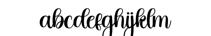 Vanilla Moment Font LOWERCASE