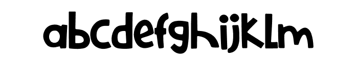 Vanzela Font LOWERCASE