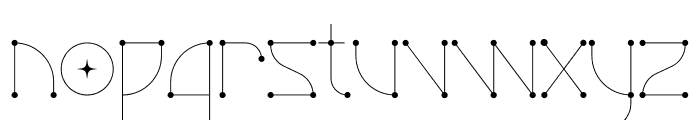 Variable star Font LOWERCASE
