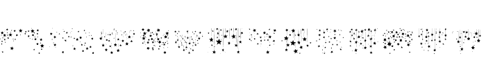 Various Falling Stars Regular Font UPPERCASE
