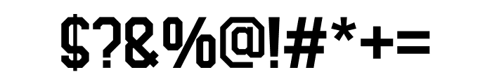 Varsitone League Regular Font OTHER CHARS