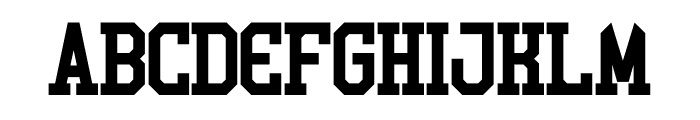 Varsity Display Regular Font UPPERCASE