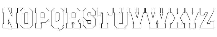 Varsity Outline Bold Font UPPERCASE