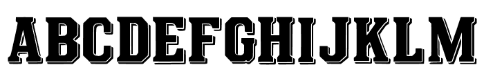 Varsity Shadow Regular Font UPPERCASE